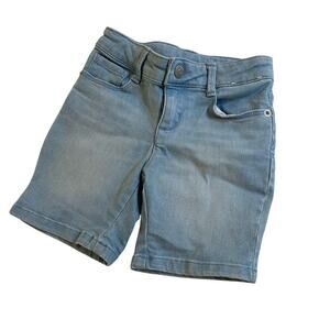 Gymboree Jean Shorts sz 4 adjustable waist tabs denim shorts Bermuda shorts